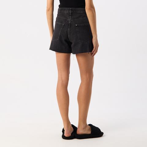 Изображение товара Женские джинсовые шорты H&M, чёрные, 54 RU