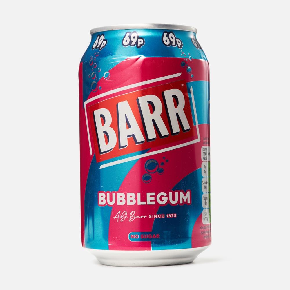 Изображение товара Газированный напиток Barr Bubblegum без сахара 0,33 л вкус жвачки