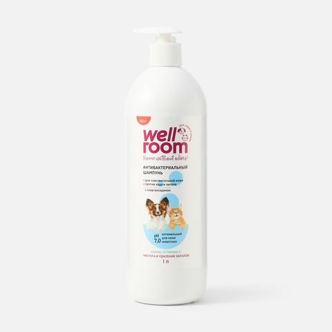 Изображение товара Шампунь Well Room для кошек и собак, антибактериальный, 1 л