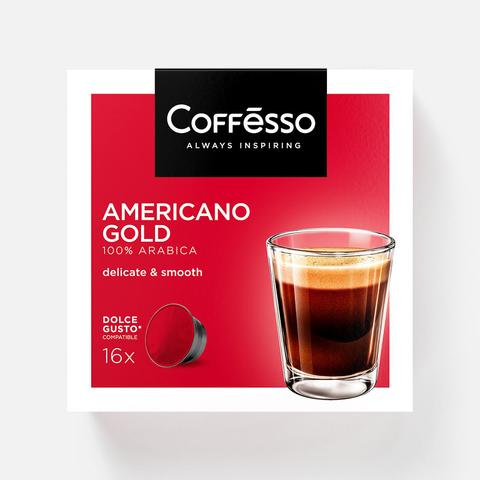 Изображение товара Кофе в капсулах Coffesso Americano Gold 16 шт. насыщенный аромат вкус