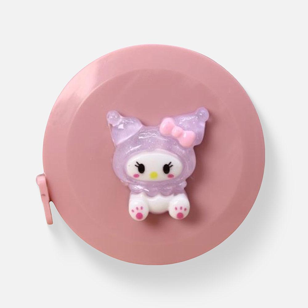 Изображение товара Рулетка измерительная Glass Foxy 150 см розовая с брелоком и нейлоновой лентой