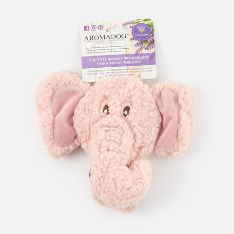 Изображение товара Игрушка Aromadog, Big Head, для собак, слон, розовая