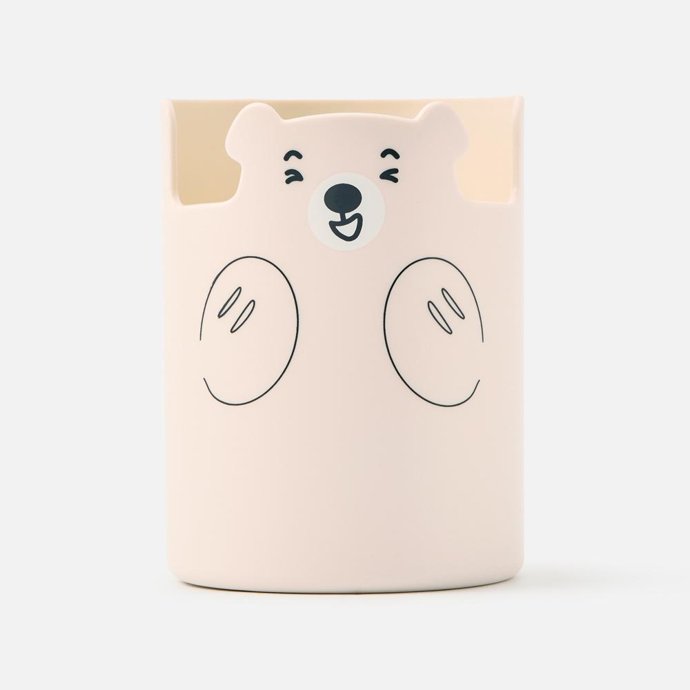 Изображение товара Канцелярский стакан Белый медведь для фломастеров и ручек