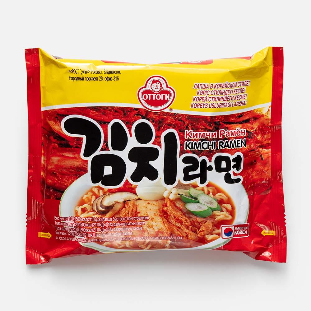 Изображение товара Лапша Оттоги, Kimchi Ramen, кимчи, быстрого приготовления, 120 г