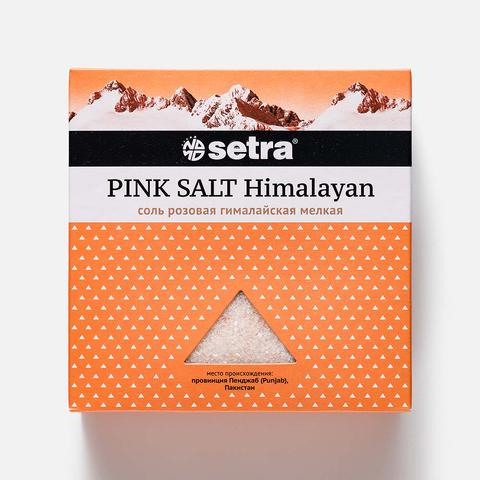 Изображение товара Гималайская соль Setra, мелкая, розовая, 500 г