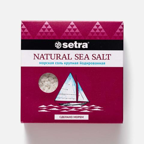 Изображение товара Морская соль Setra, йодированная, крупная, 500 г
