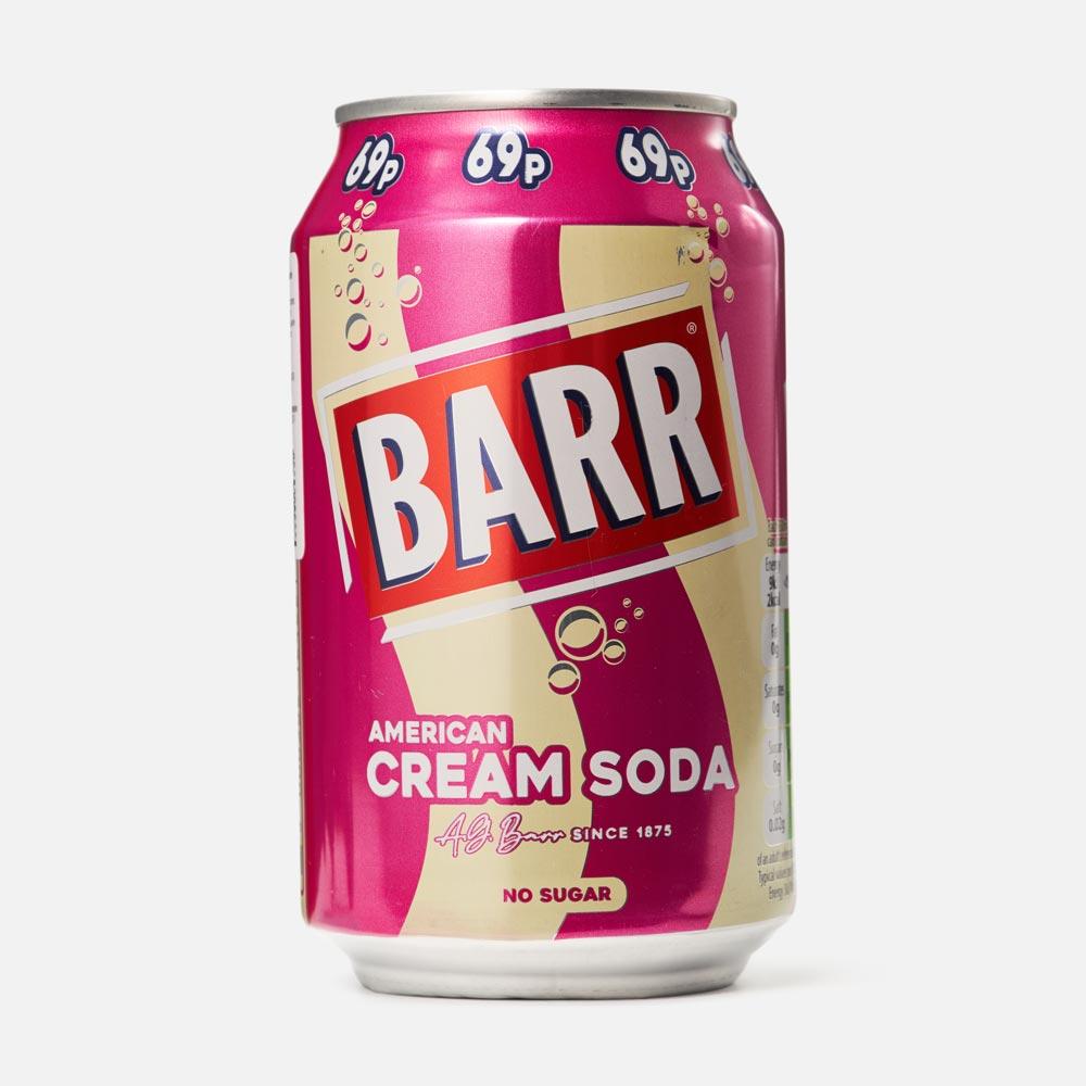 Изображение товара Напиток Barr American Cream Soda, без сахара, с газом, 0,33 л