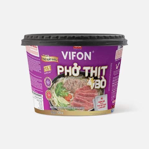 Изображение товара Из Вьетнама: Рисовая лапша Vifon, фо бо, с говядиной, быстрого приготовления, 135 г