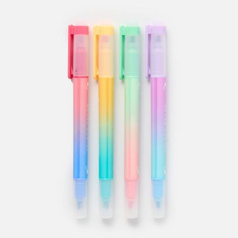 Изображение товара Набор текстовыделителей Brauberg, двусторонние, 8 цветов, линия 1-4 мм, 4 шт.