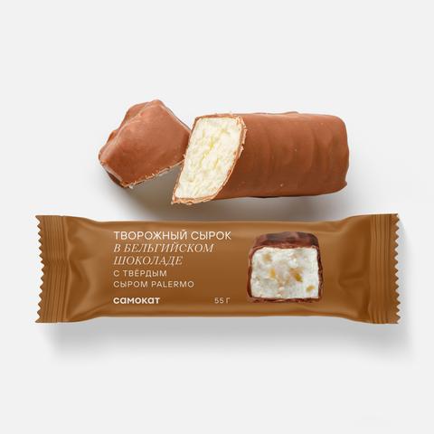 Изображение товара Творожный сырок Самокат в бельгийском шоколаде с сыром Palermo 55 г