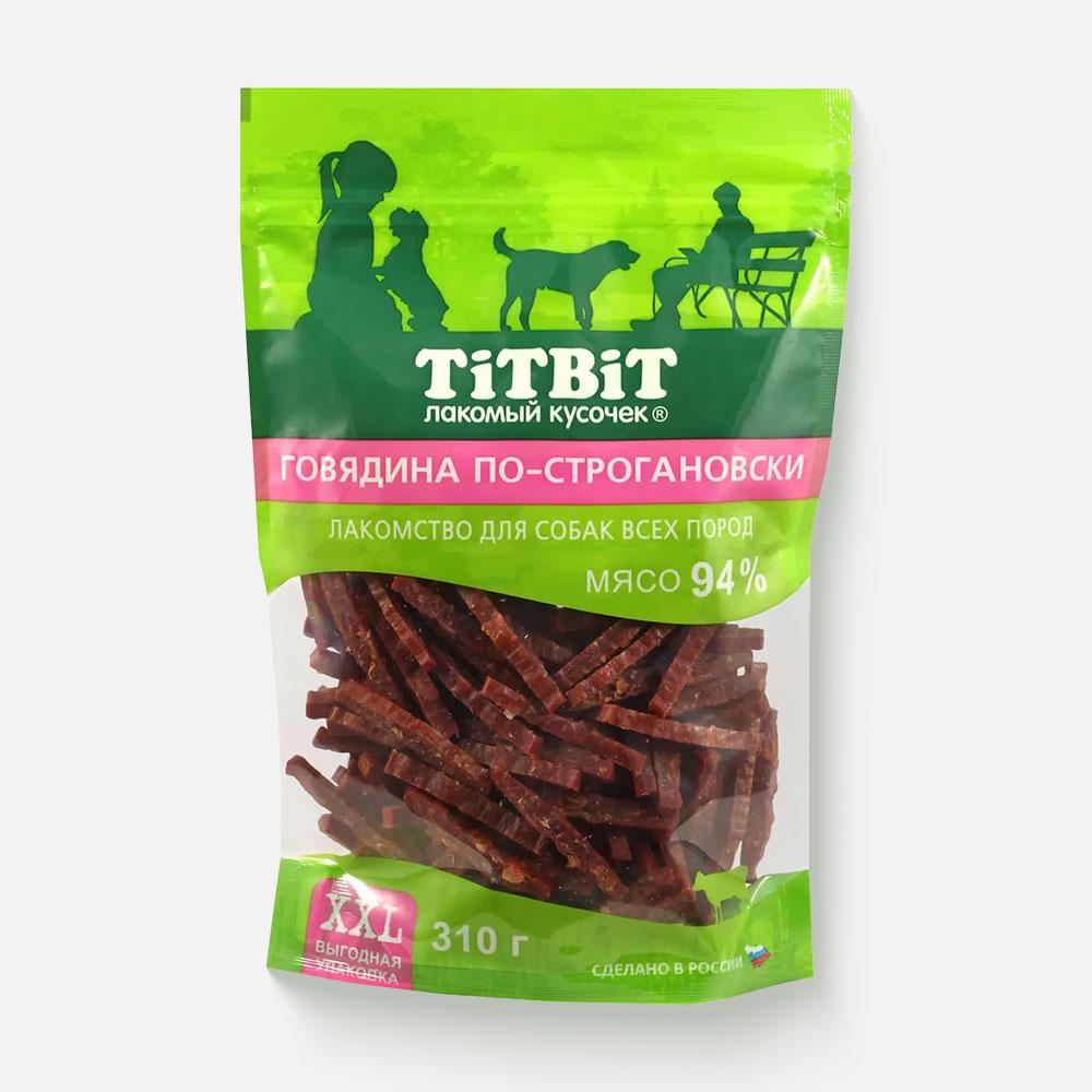Изображение товара Лакомство Titbit, Xxl, для собак всех пород, говядина по-строгановски, 310 г