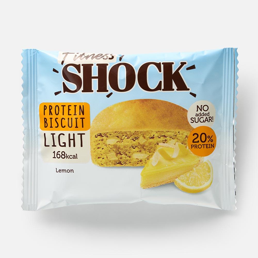 Изображение товара Протеиновый бисквит FitnesShock Light лимон без сахара 40 г