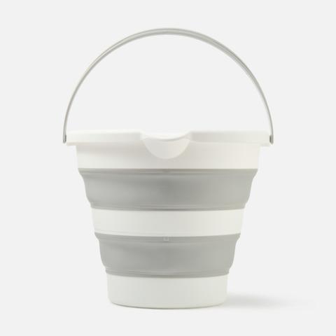 Изображение товара Складное ведро Idea Флекс, белое, серое, 10 л