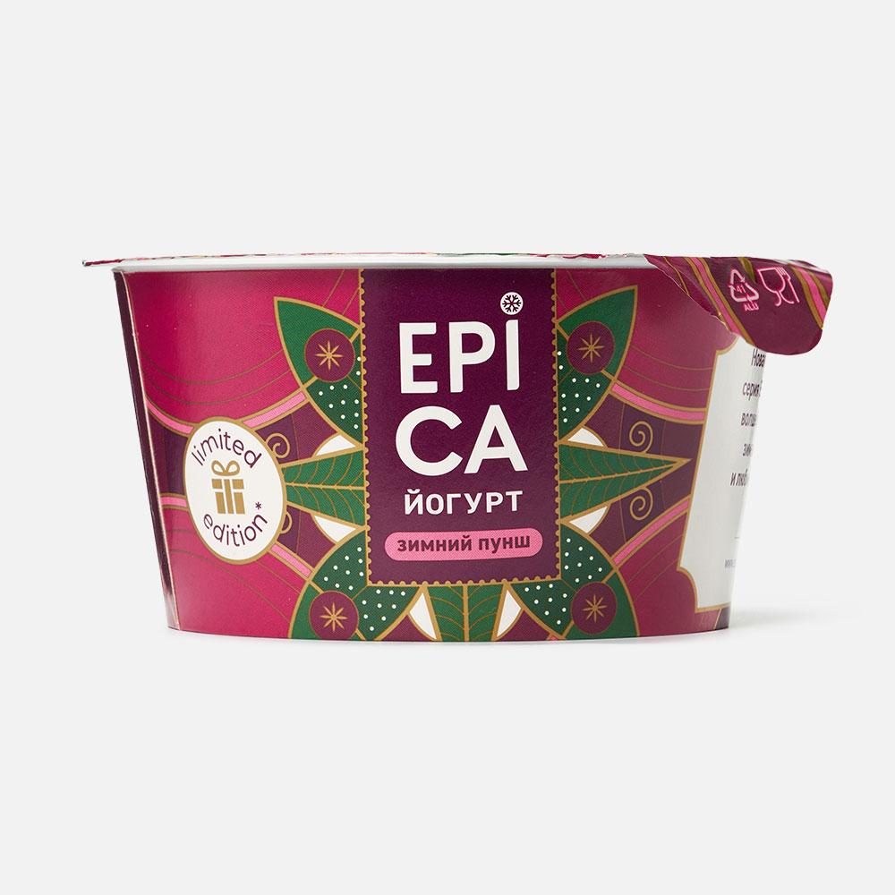 Изображение товара Йогурт Epica Зимний Пунш 130 г - Вкусный и Полезный