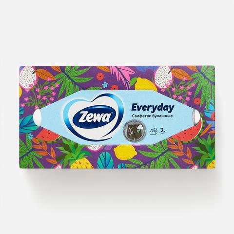 Изображение товара Бумажные салфетки Zewa Everyday, 2 слоя, в коробке, 100 шт.