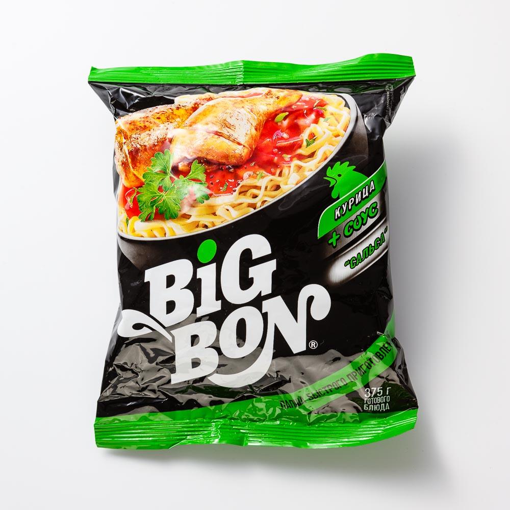Изображение товара Лапша Big Bon, с курицей и соусом сальса, быстрого приготовления, 75 г