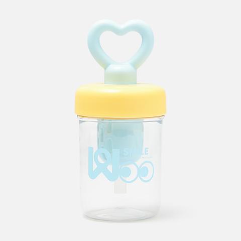 Изображение товара Бутылка Сердце голубая объем 450 мл с герметичной крышкой
