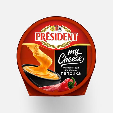 Изображение товара Плавленый сыр President My Cheese, паприка, 125 г