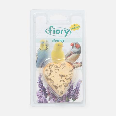 Изображение товара Био-камень Fiory Hearty для птиц, с лавандой, в форме сердца, 45 г