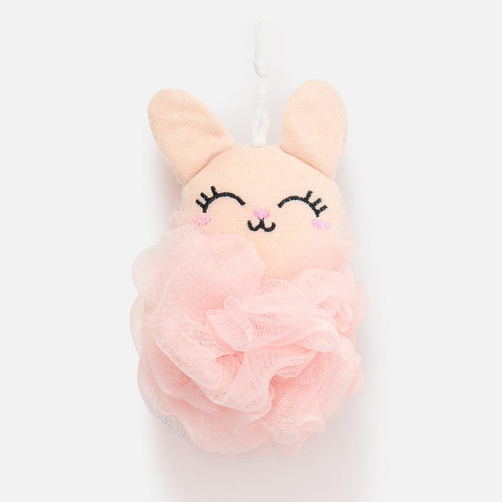 Изображение товара Мочалка Зайка розовая - мягкая и милая для ухода за кожей