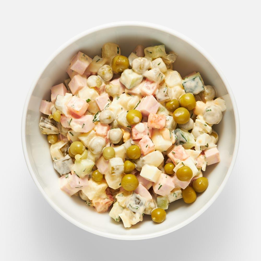 Изображение товара Оливье Самокат с колбасой, 200 г - вкусный салат на каждый день