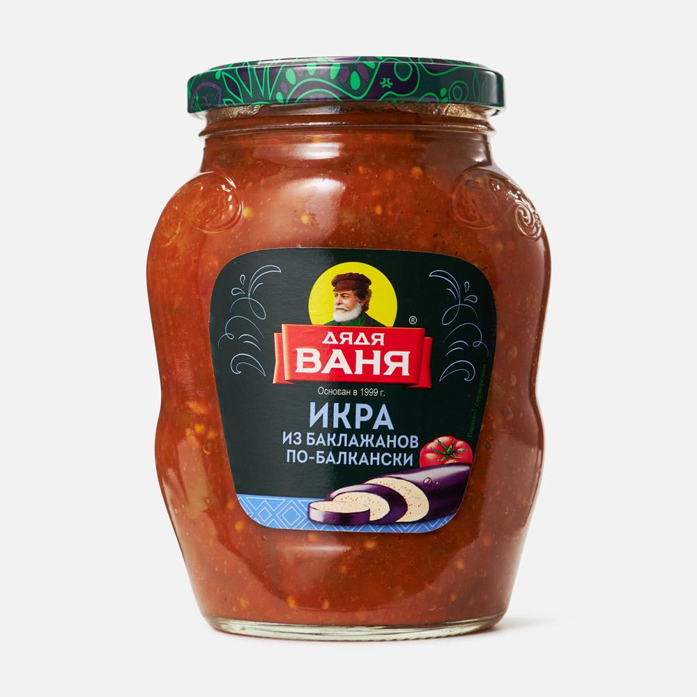 Изображение товара Икра из баклажан Дядя Ваня по-балкански 350 г натуральный вкус ароматное блюдо