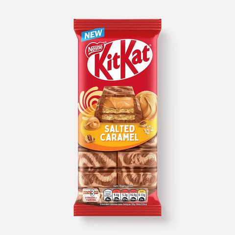 Изображение товара Из Великобритании: Молочный шоколад KitKat, с солёной карамелью, 99 г