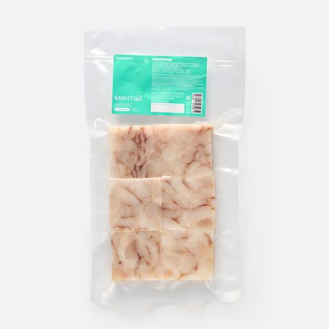 Изображение товара Филе минтая Самокат, порционное, без кожи, заморозка, 400 г