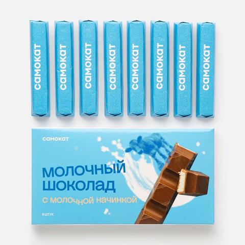 Изображение товара Молочный шоколад Самокат с молочной начинкой 100 г из Сербии