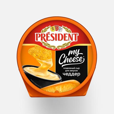 Изображение товара Плавленый сыр President My Cheese, чеддер, 125 г