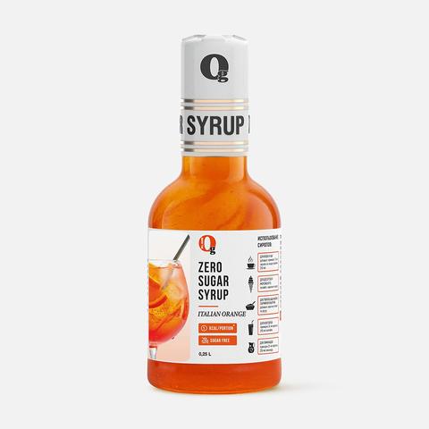 Изображение товара Сироп Ноль грамм, без сахара, для приготовления лимонада, итальянский апельсин, 250 мл