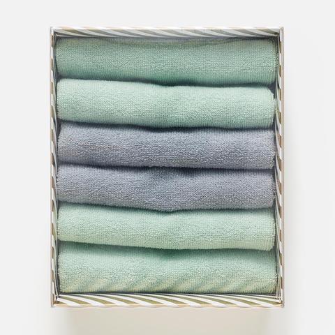 Изображение товара Полотенца Этель Mint, махровые, 30x30 см, 6 шт.