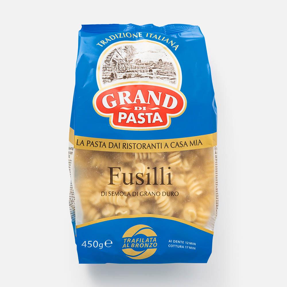 Изображение товара Макароны спирали Grand di Pasta из твердых сортов пшеницы 450 г