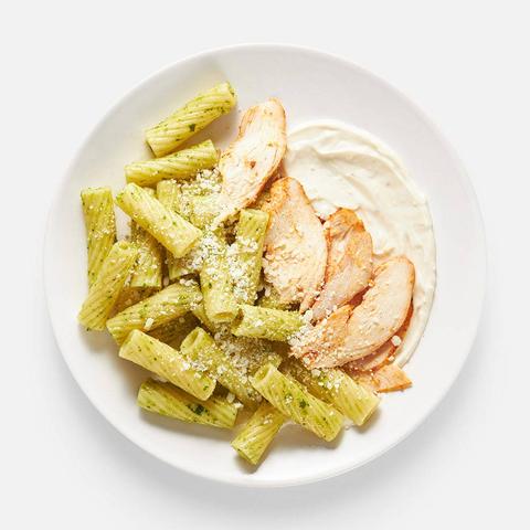 Изображение товара Тортильони Самокат, с куриной грудкой и сливочно-сырным соусом, 245 г