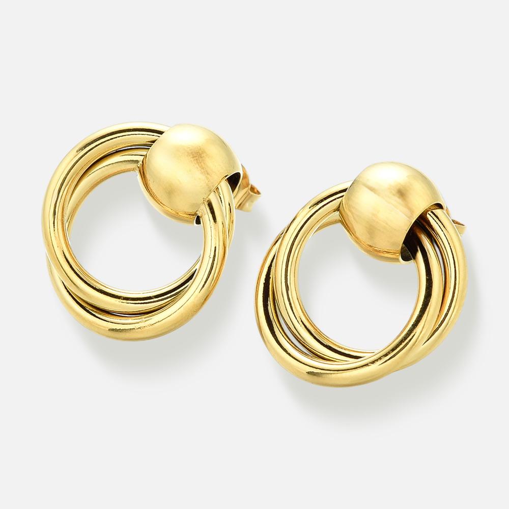 Изображение товара Женские серьги Connie.Steel жёлтые из нержавеющей стали с покрытием