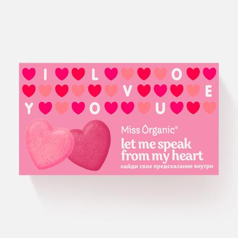 Изображение товара Бомбочки для ванны Miss Organic, №170 Let Me Speak From My Heart, с предсказаниями, 2 шт.
