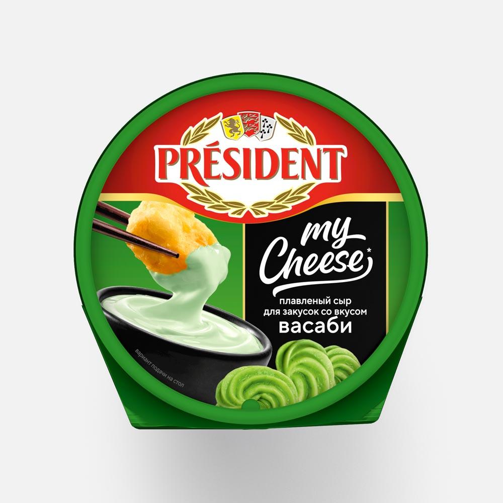 Изображение товара Плавленый сыр President My Cheese, со вкусом васаби, 125 г