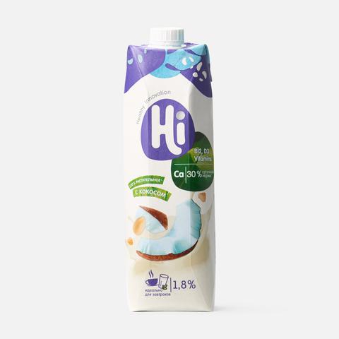 Изображение товара Растительный напиток Hi, кокос, 1,8%, 1 л