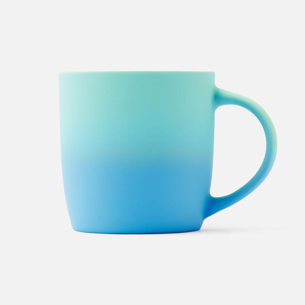 Изображение товара Матовая кружка Modi, с покрытием soft-touch, розово-голубой градиент, 350мл