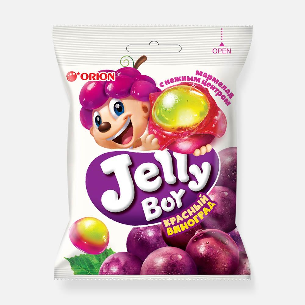 Изображение товара Жевательный мармелад Orion Jelly Boy со вкусом красного винограда 44 г