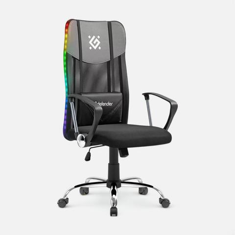 Изображение товара Игровое кресло Defender Toronto с подсветкой, сетка, чёрно-серое