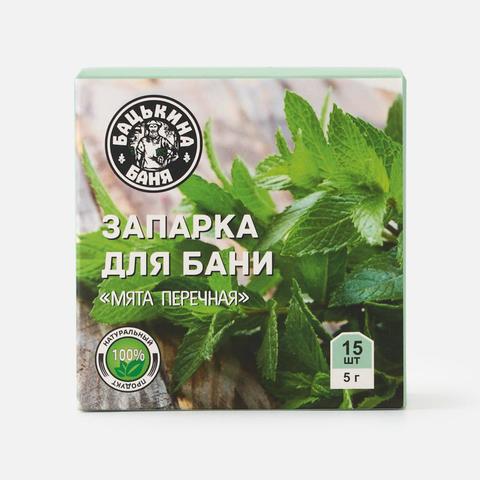 Изображение товара Запарка для бани Бацькина баня, мята, 75 г