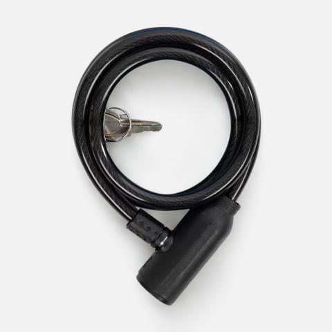 Изображение товара Велосипедный замок Park, чёрный, 8 мм x 80 см