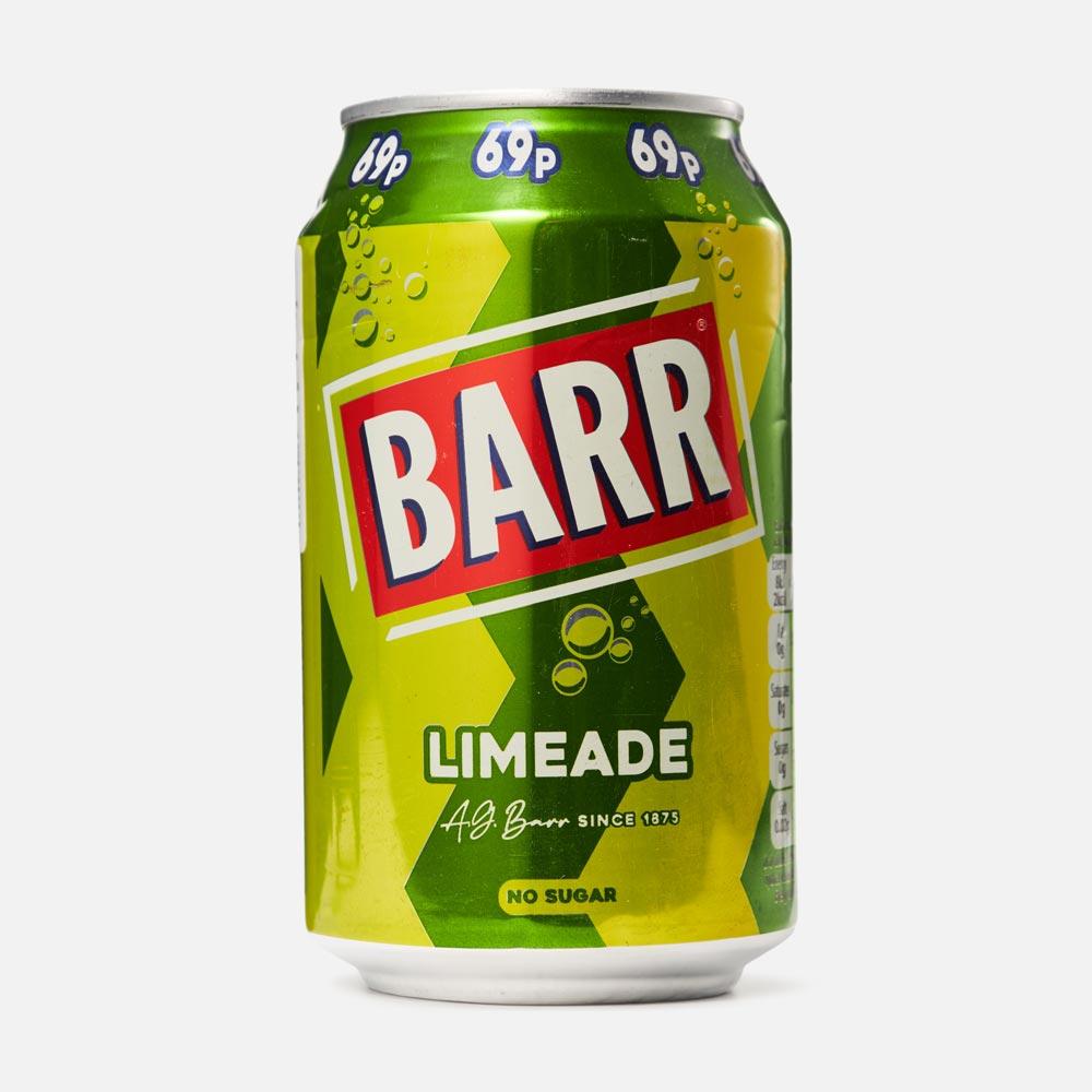 Изображение товара Напиток Barr Limeade, без сахара, с газом, 0,33 л