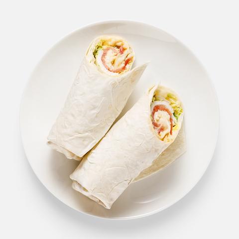 Изображение товара Сэндвич-ролл Самокат с салатом цезарь 160 г вкусный и свежий