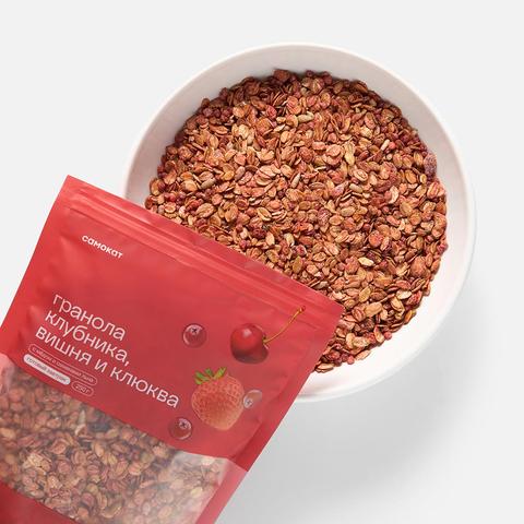 Изображение товара Гранола Самокат с клубникой, вишней и клюквой 250 г