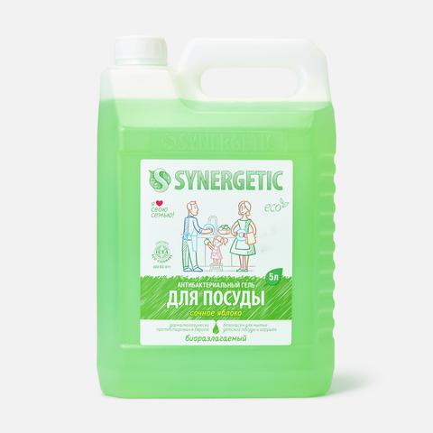Изображение товара Средство для мытья посуды и детских игрушек Synergetic Сочное яблоко, биоразлагаемое, 5 л