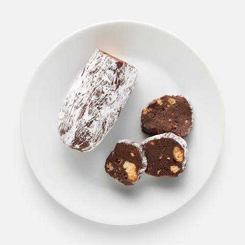 Изображение товара Пирожное Шоколадная колбаска Самокат с фисташкой 120 г