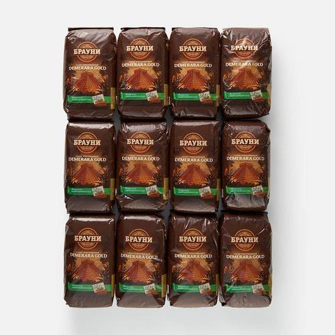 Изображение товара Тростниковый сахар Брауни Demerara Light, нерафинированный, 900 г, 12 шт.