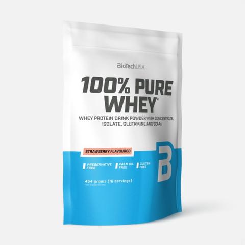 Изображение товара Протеин BioTechUSA 100% Pure Whey, клубника, 454 г